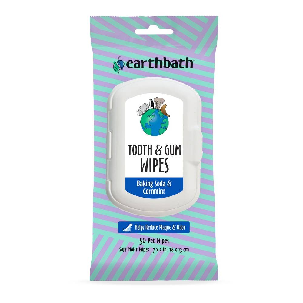 Earthbath - Tooth & Gum Wipes – 50 Pet Wipes