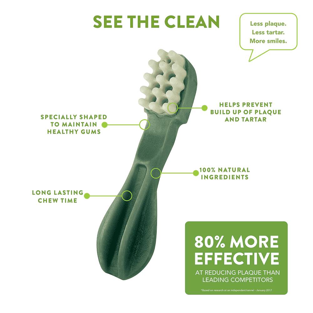 Whimzees - Toothbrush Star Mix Brown / Green / Orange