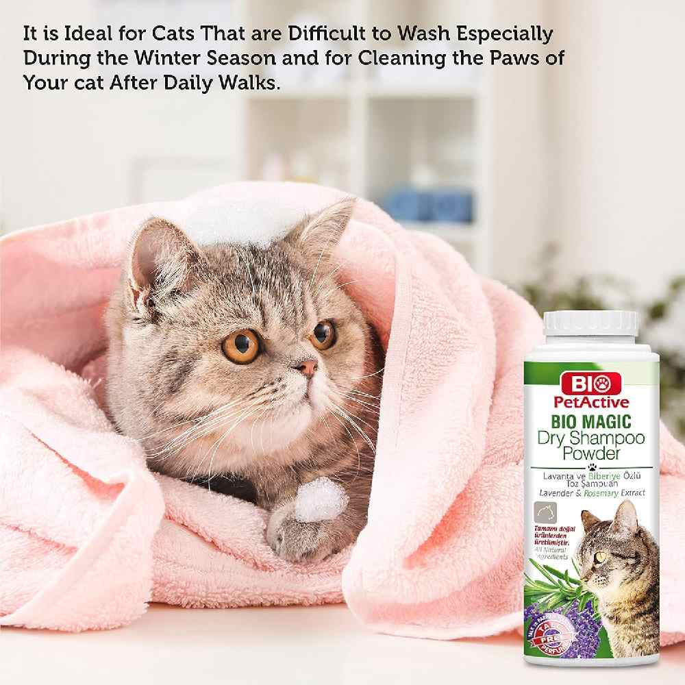 Bio - Magic Dry Shampoo Powder (For Cats) 150Gm