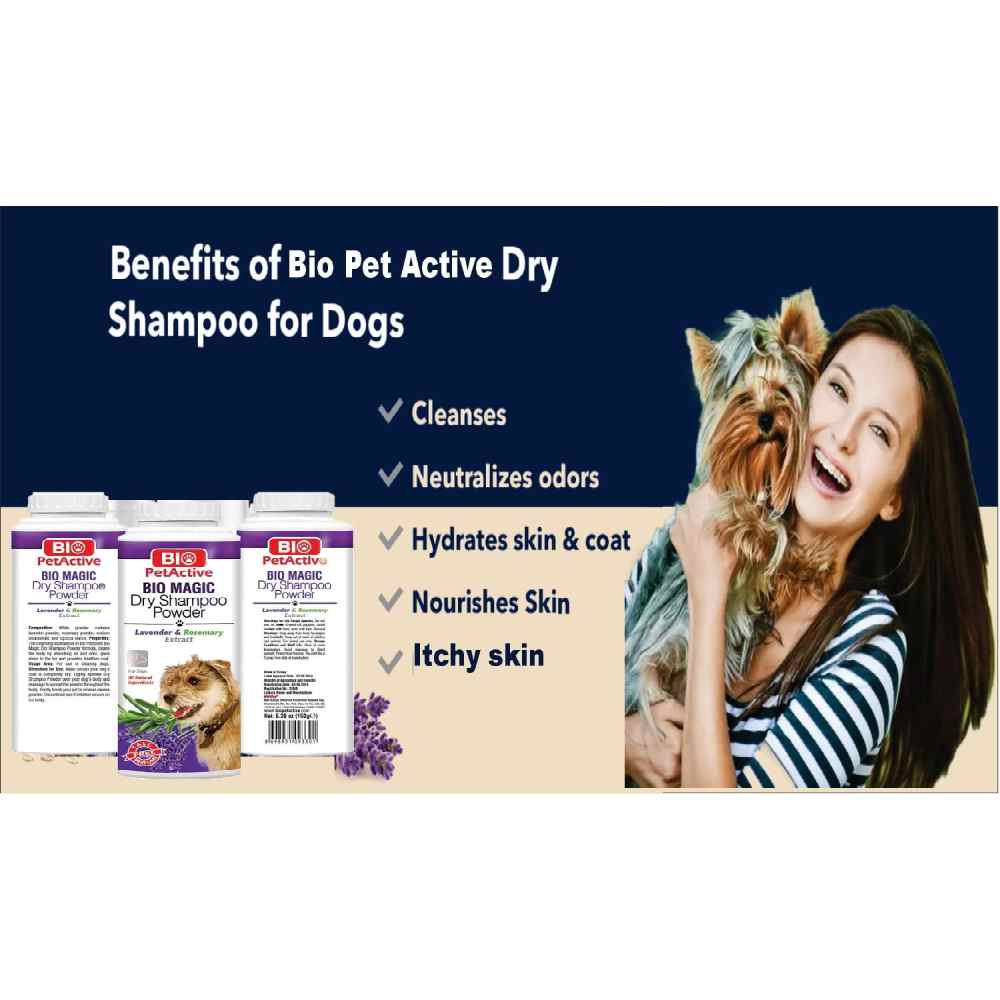 Bio - Magic Dry Shampoo Powder (For Dogs) 150Gm