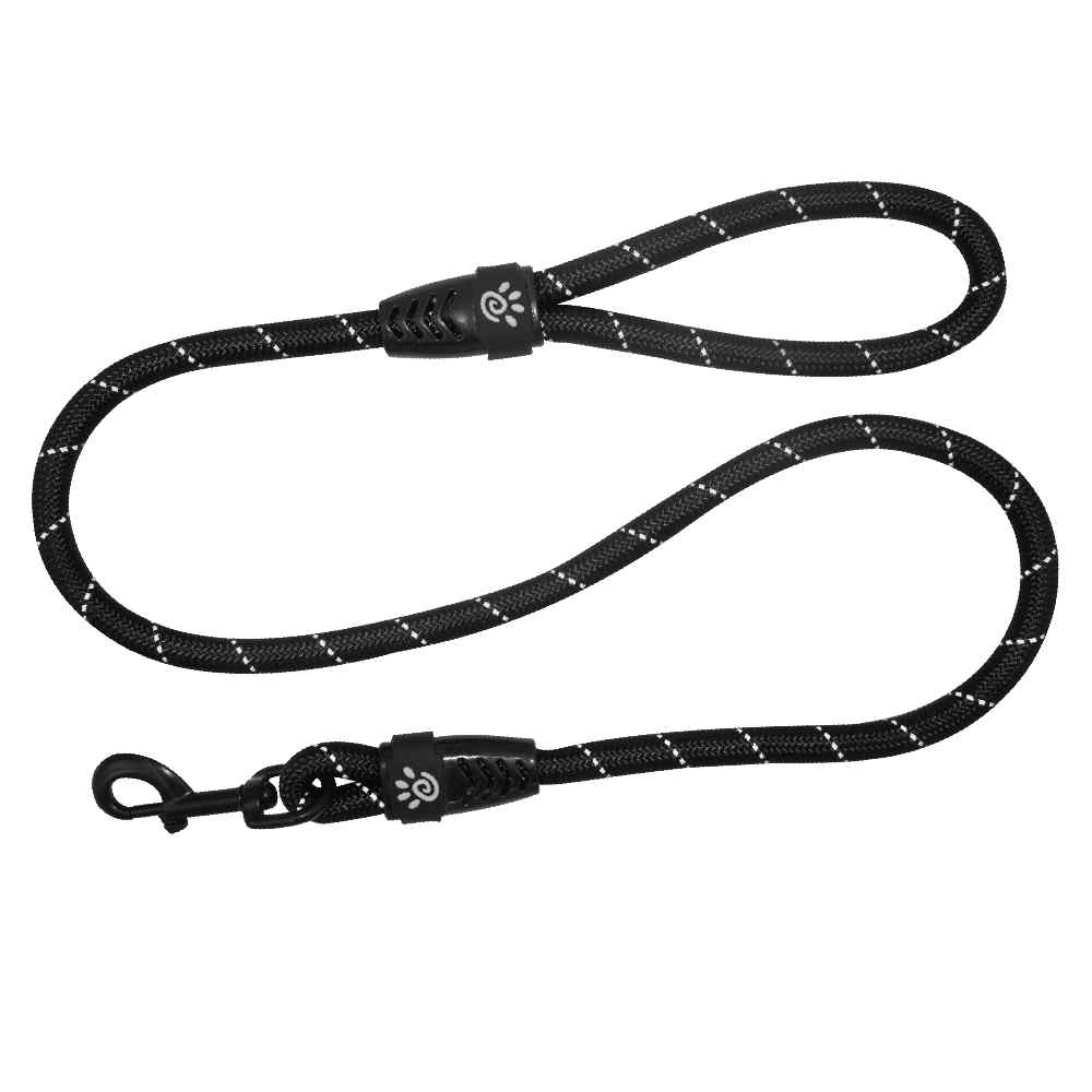 Doco - Reflective Rope Leash Ver.2 Small 8Mm X 150Cm--Black