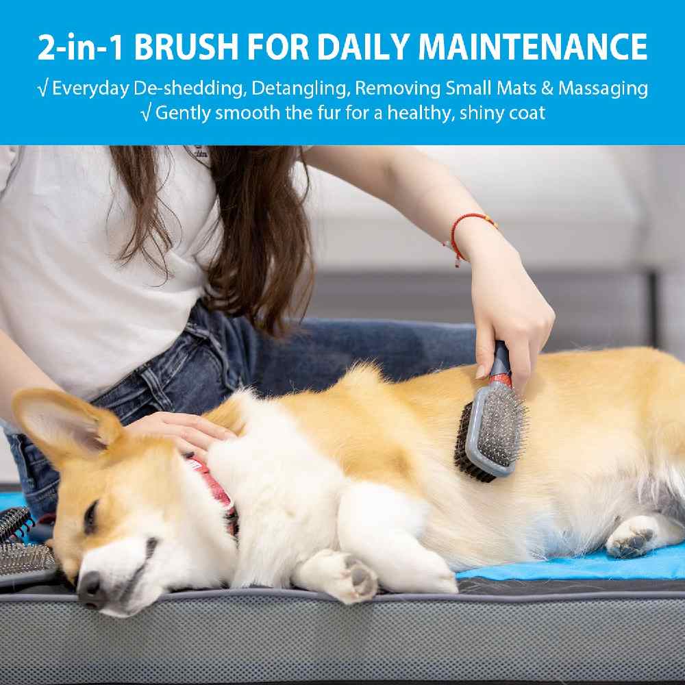 Gigwi - Double-Sided Brush Nylon Bristles & Pins for Dogs and Cats