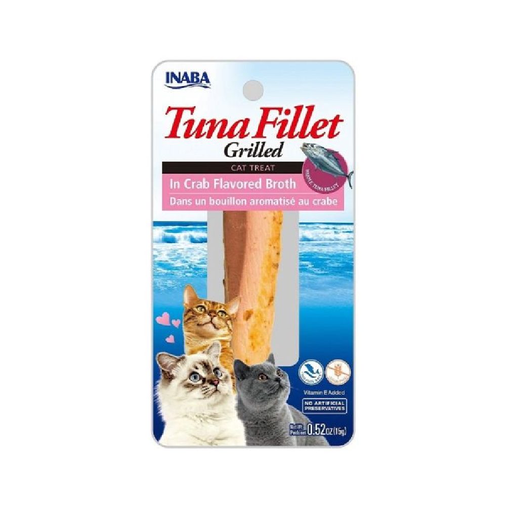 Inaba - Grilled Tuna Fillet in Crab Broth Cat Treat - 15g