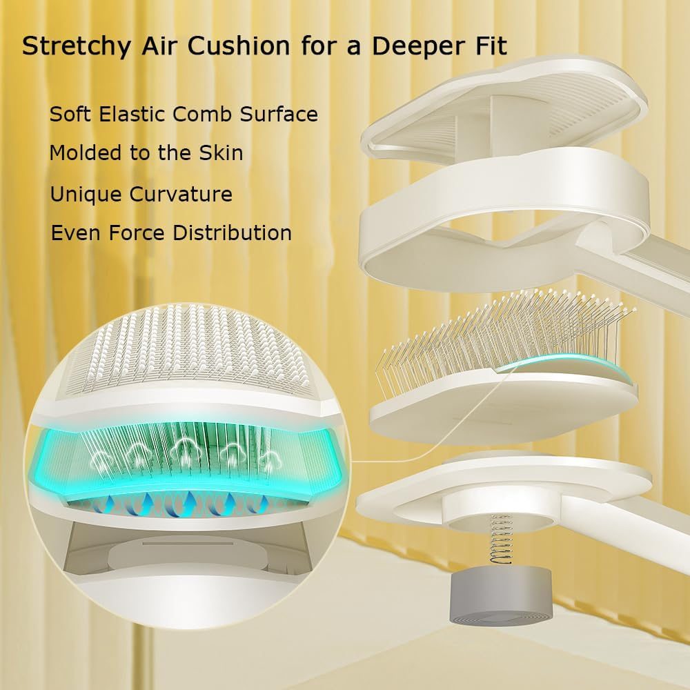 Pakeway - Pet Comb With Air Cushion-18.5*10.5*5.0 Cm