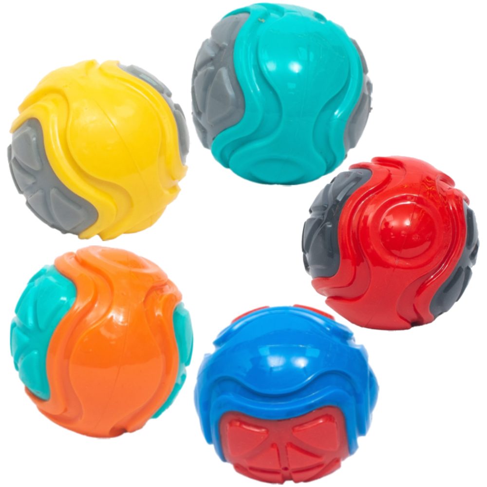 PL - Squeaky Multicolor Ball Toy