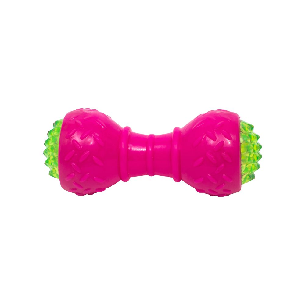 PL - Flashing LED Dumbbell Chew Toy - Small