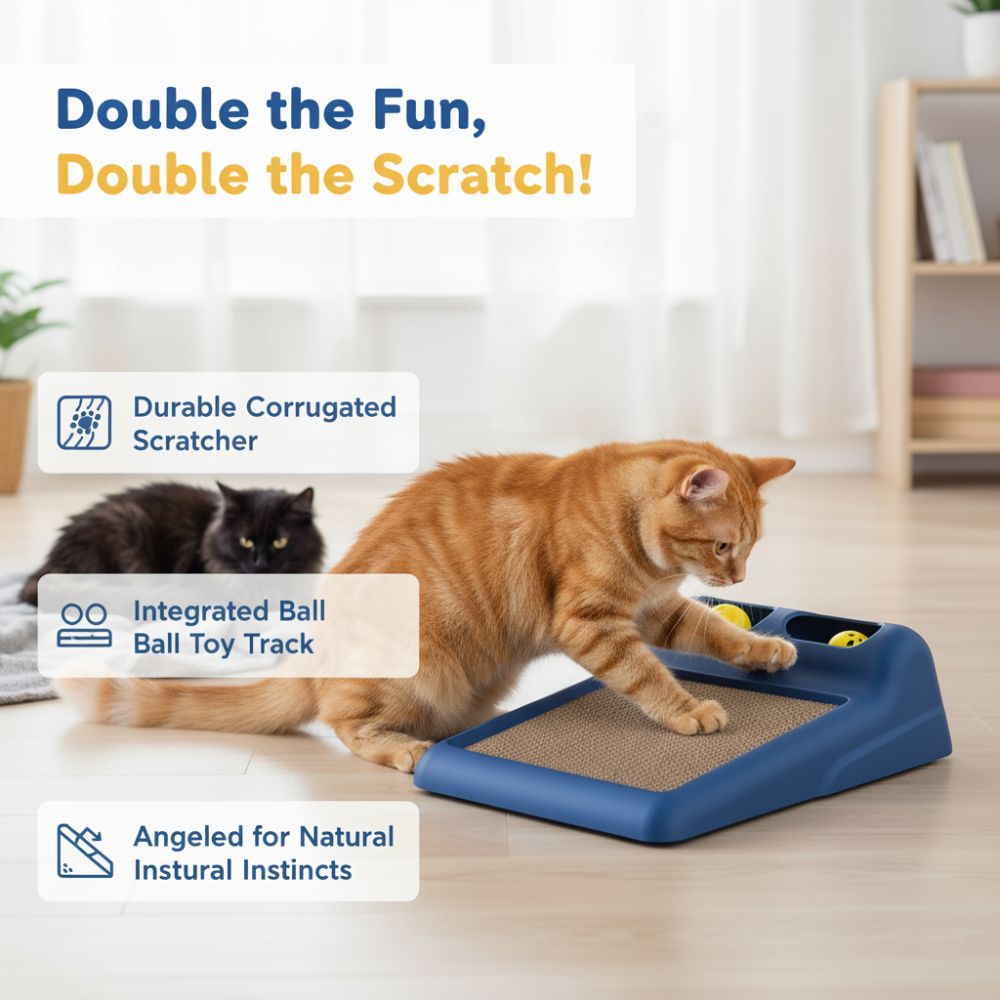 Georplast - Flipper Cat Toy & Scratcher