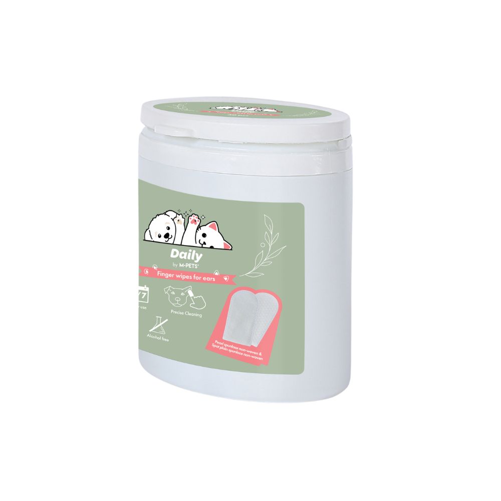 M-PETS - Daily Double-sided Finger Wipes for Ears 50 pcs