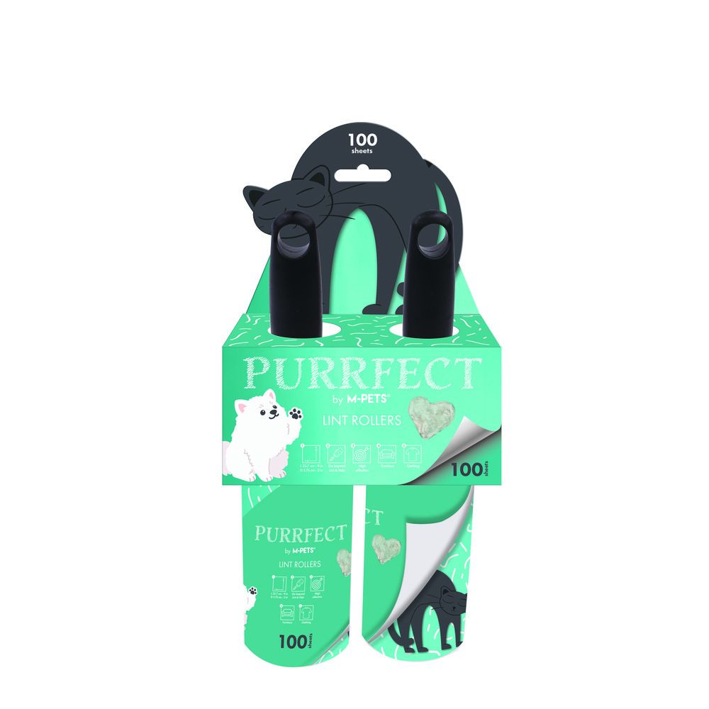 M-PETS - Purrfect Lint Rollers Green 100 Sheets
