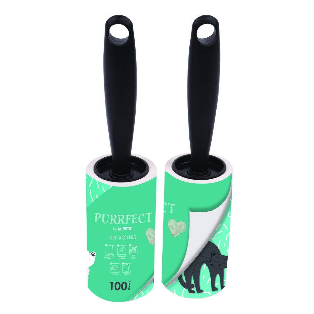 M-PETS - Purrfect Lint Rollers Green 100 Sheets