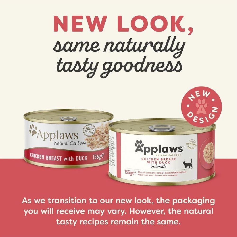 Applaws - Cat Chicken With Duck 156G Tin