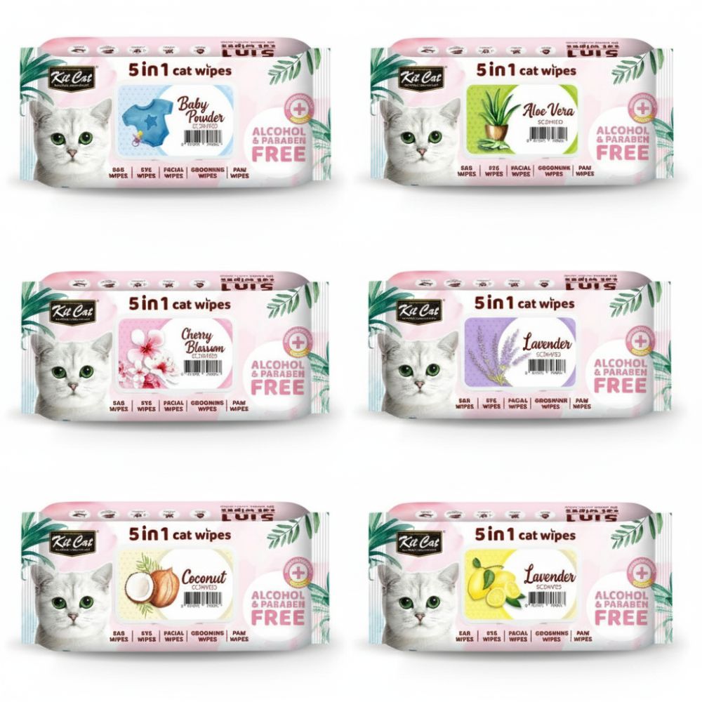 Kit Cat - 5-In-1 Cat Wipes