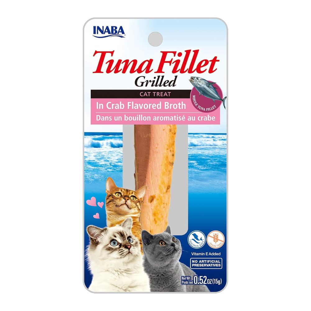 Inaba - Grilled Tuna Fillet in Crab Broth Cat Treat - 15g