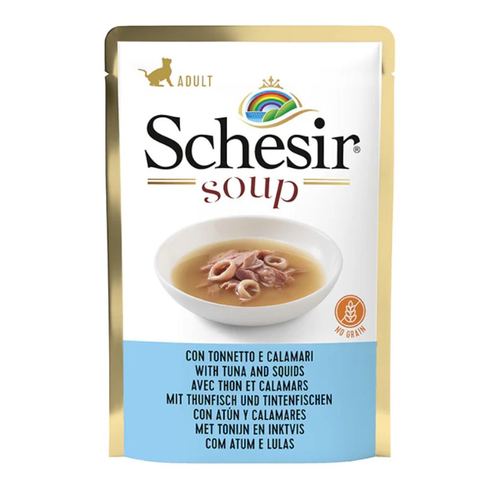 Schesir - Cat Wet Soup-With Wild Tuna And Squid