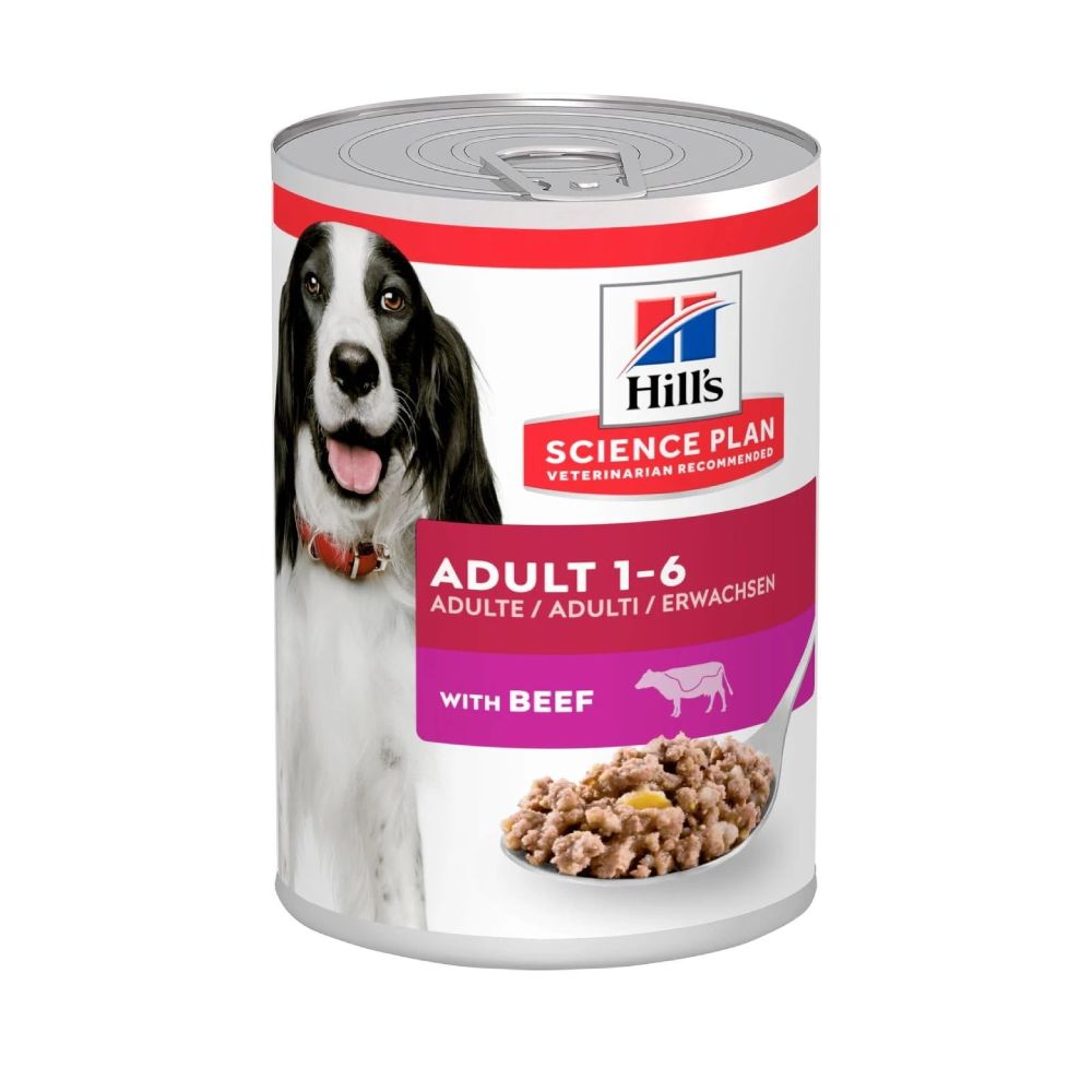 Hills - Science Plan Adult Dog Food With Beef 370 G
