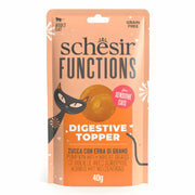 Schesir - Functions Cat Pouch Digestive Topper Pumpkin With Wheat Grass - 40 G