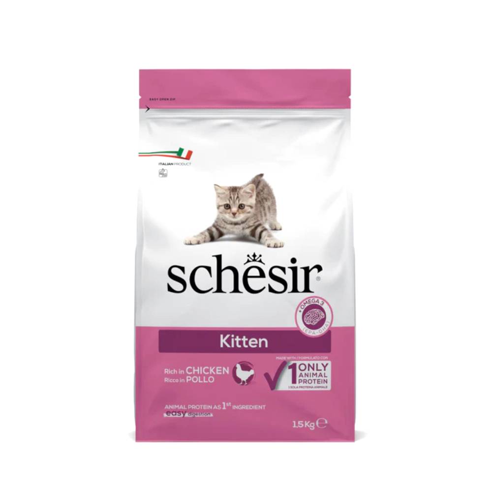 Schesir - Dry food for Kittens, Rich in Chicken - 1.5 KG
