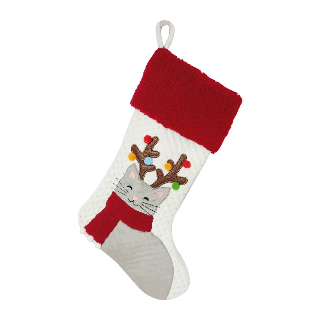 Croci - Christmas Sock Cat - 44 x 28 cm