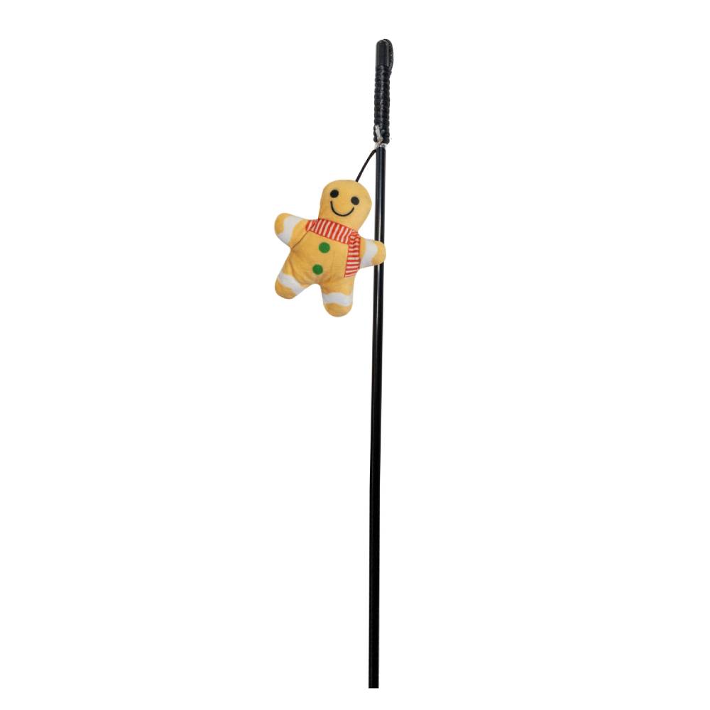 Croci - Christmas Cat Pole Gingerbread - Cat Wand