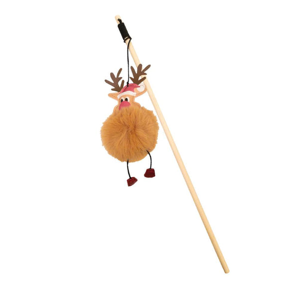 Croci - Christmas Cat Stick Fluffy Deer - 40 cm