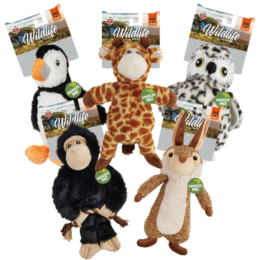 FOFOS - Wildlife Plush Dog Toy