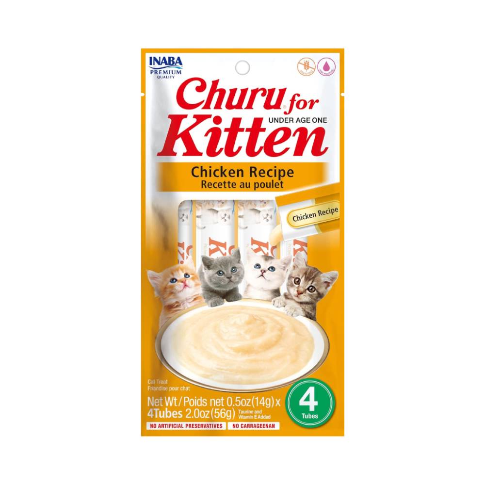 Inaba - Churu - Chicken Recipe For Kitten 4Tubes (56G)