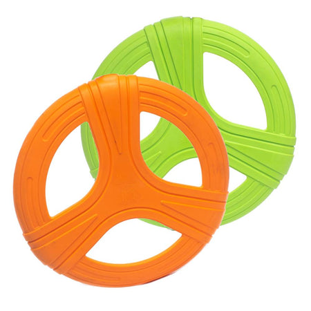 Rubber Dog Frisbee Toy – Interactive Fetch Disc