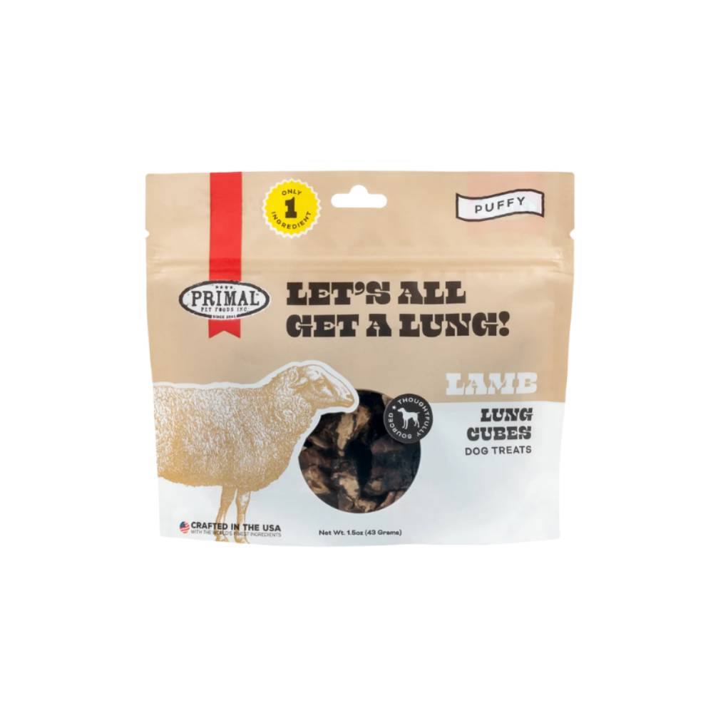 Primal - Lets All Get A Lung - Lamb Dehydrated Treat 1.5oz