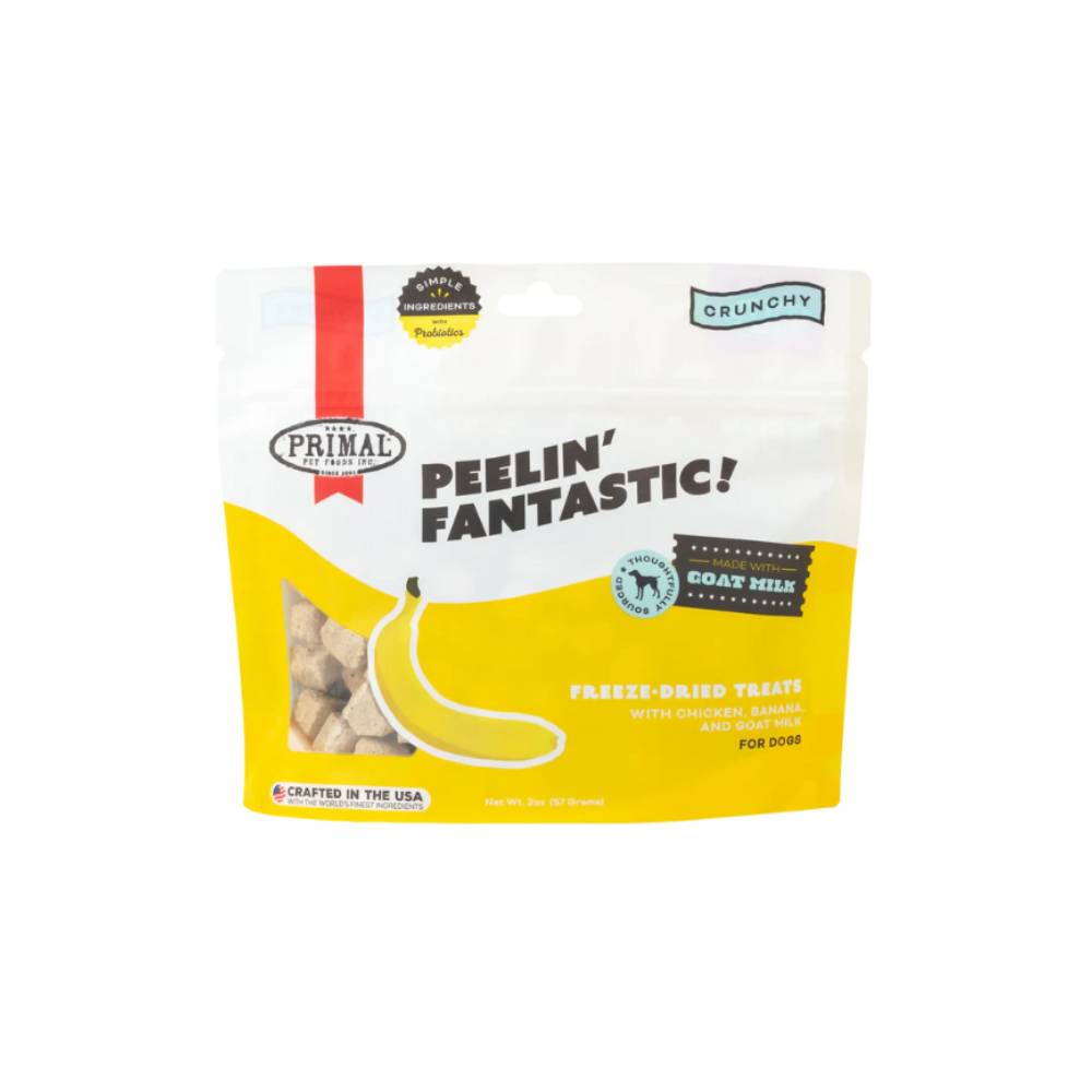 Primal - Peelin Fantastic - Chicken & Banana with Goat Milk Freeze-Dried Treat 2oz