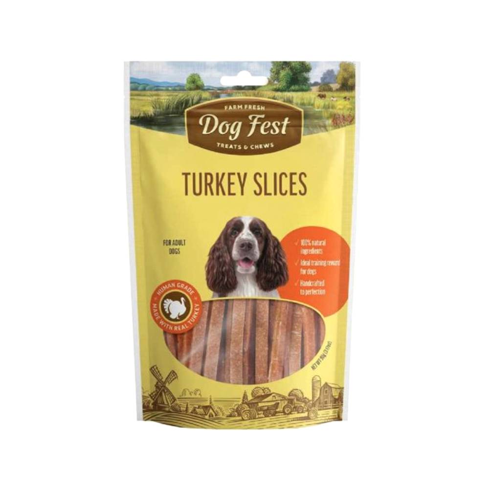 Dog Fest - Turkey Slices For Adult Dogs 90G
