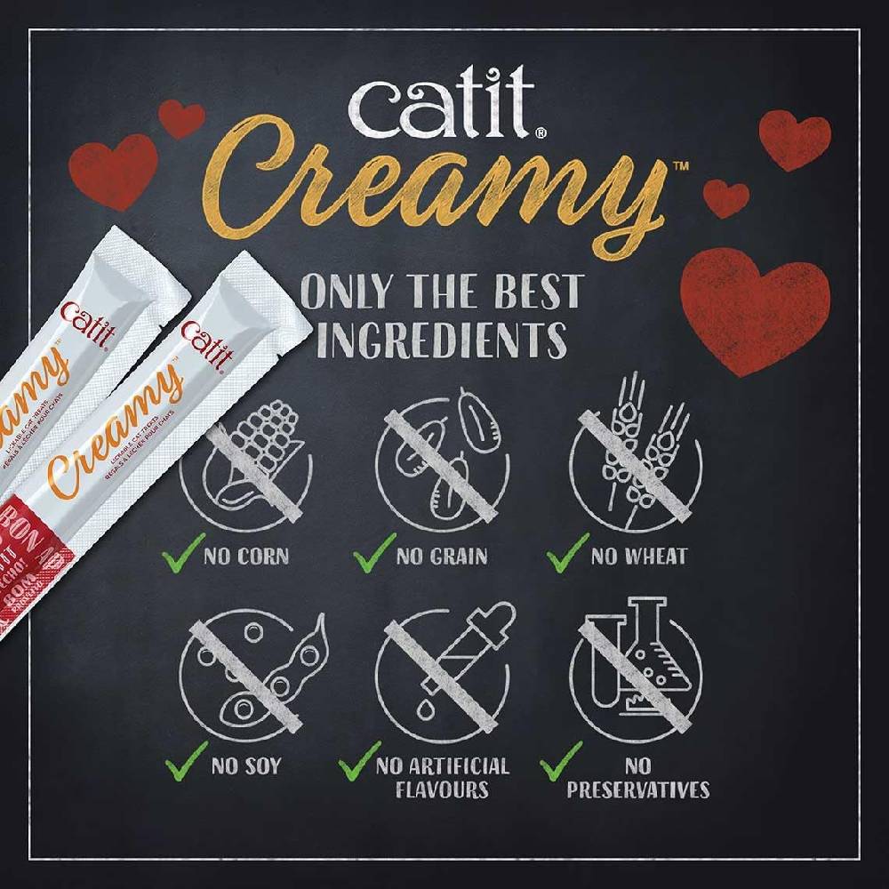 Catit - Creamy Lickable Treats - Chicken & Lamb ( 4 x 10g )