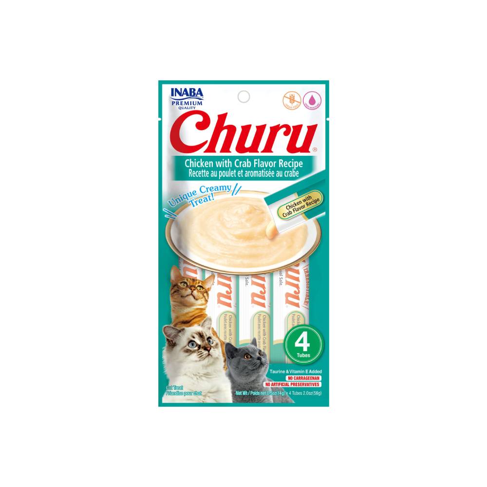 Inaba - Churu Chicken With Crab Flavor Recipe 4Pcs/Pk