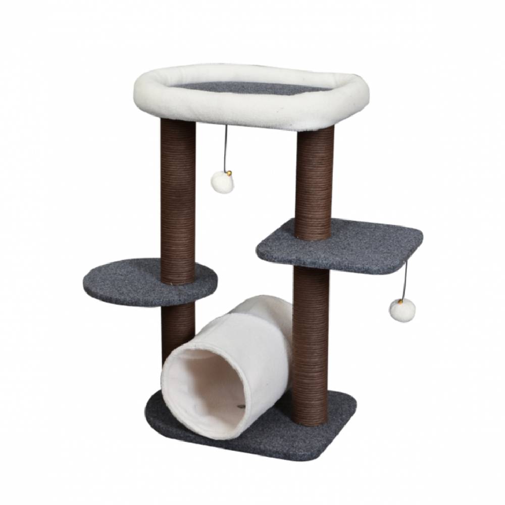 Catry Luxury Cat Tree with Sisal Scratch Post - Modern Multi-Level Design 43x33x72cm