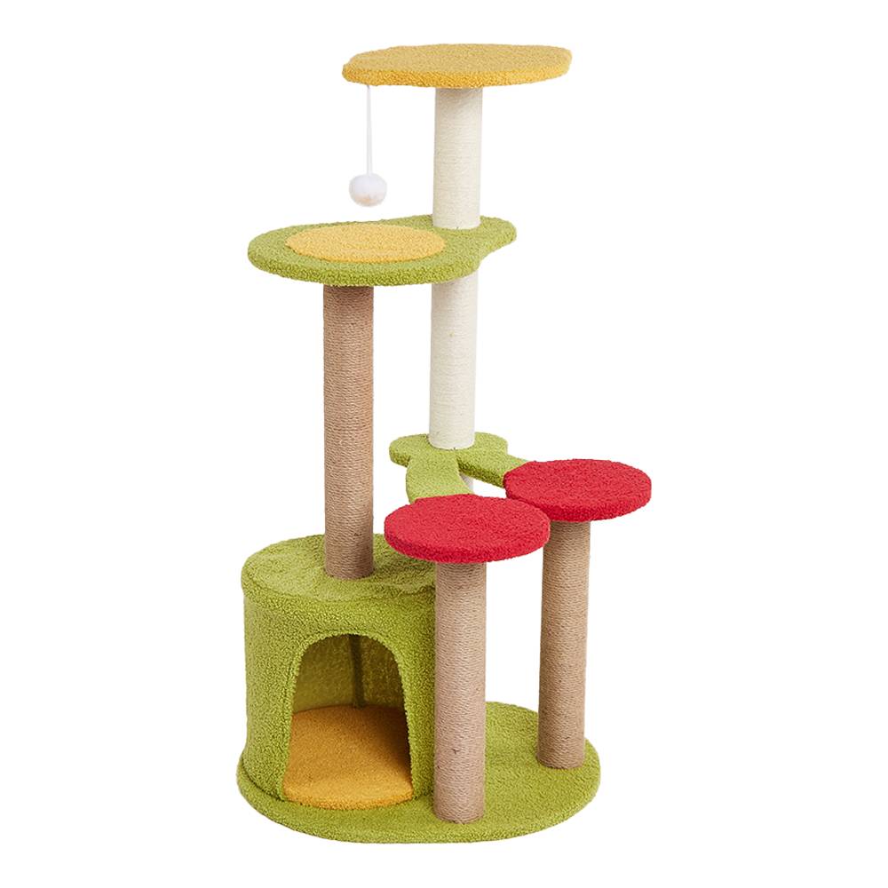 FOFOS - Fruity Cat Scratching Tower - Vertical Sisal Scratching Post for Indoor Cats
