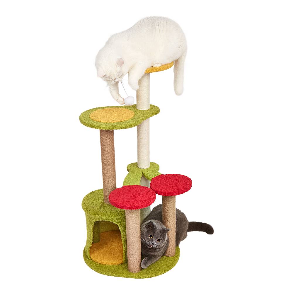 FOFOS - Fruity Cat Scratching Tower - Vertical Sisal Scratching Post for Indoor Cats