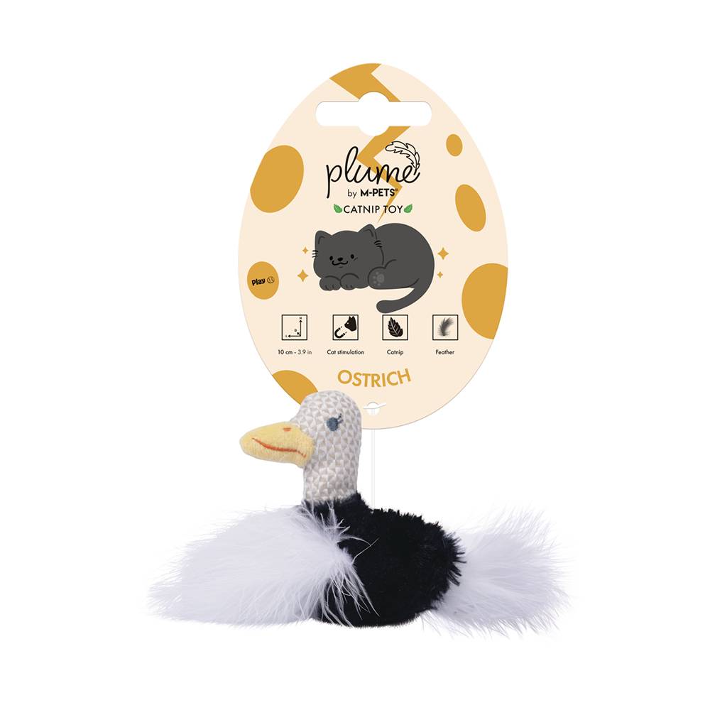 M-PETS Plume Catnip Cat Toy | Feather Bird Toy for Cats | 3 Designs