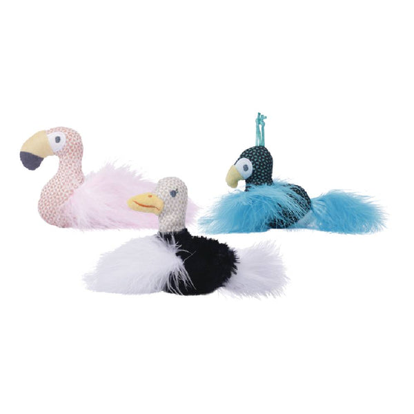M-PETS Plume Catnip Cat Toy | Feather Bird Toy for Cats | 3 Designs