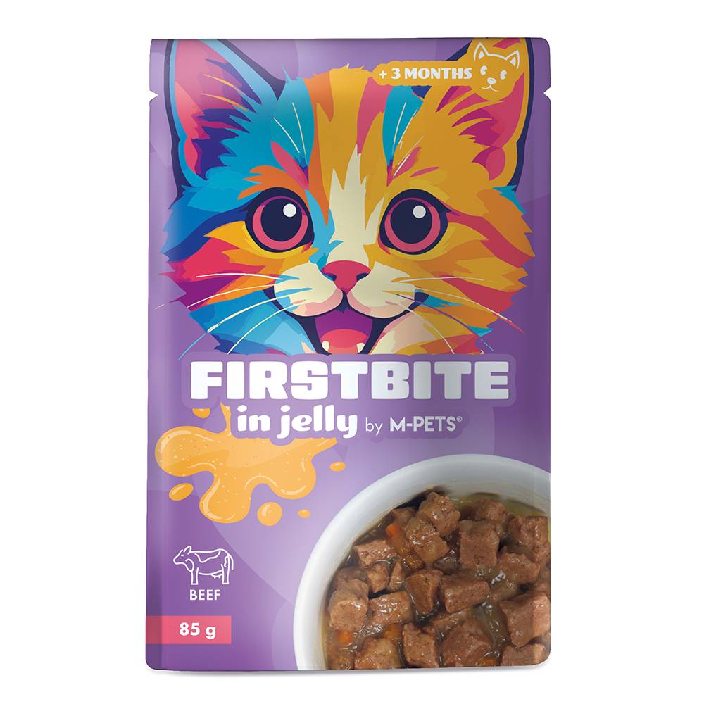 M-PETS - Firstbite Cat Wet Food Pouches in Jelly - 85g