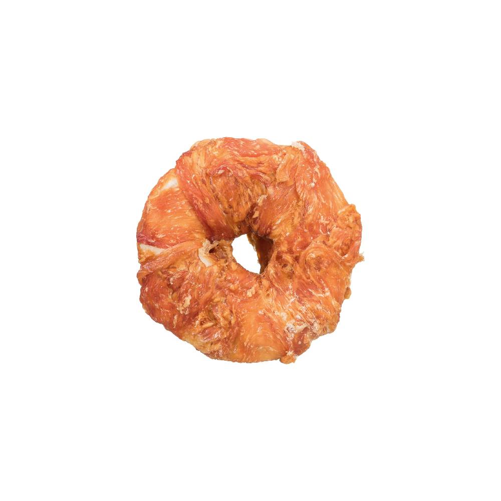 TRIXIE Denta Fun Kauwring Kip – Suikervrij En Glutenvrij, ø 10 Cm, 110 G – Lang Kauwplezier Voor Honden