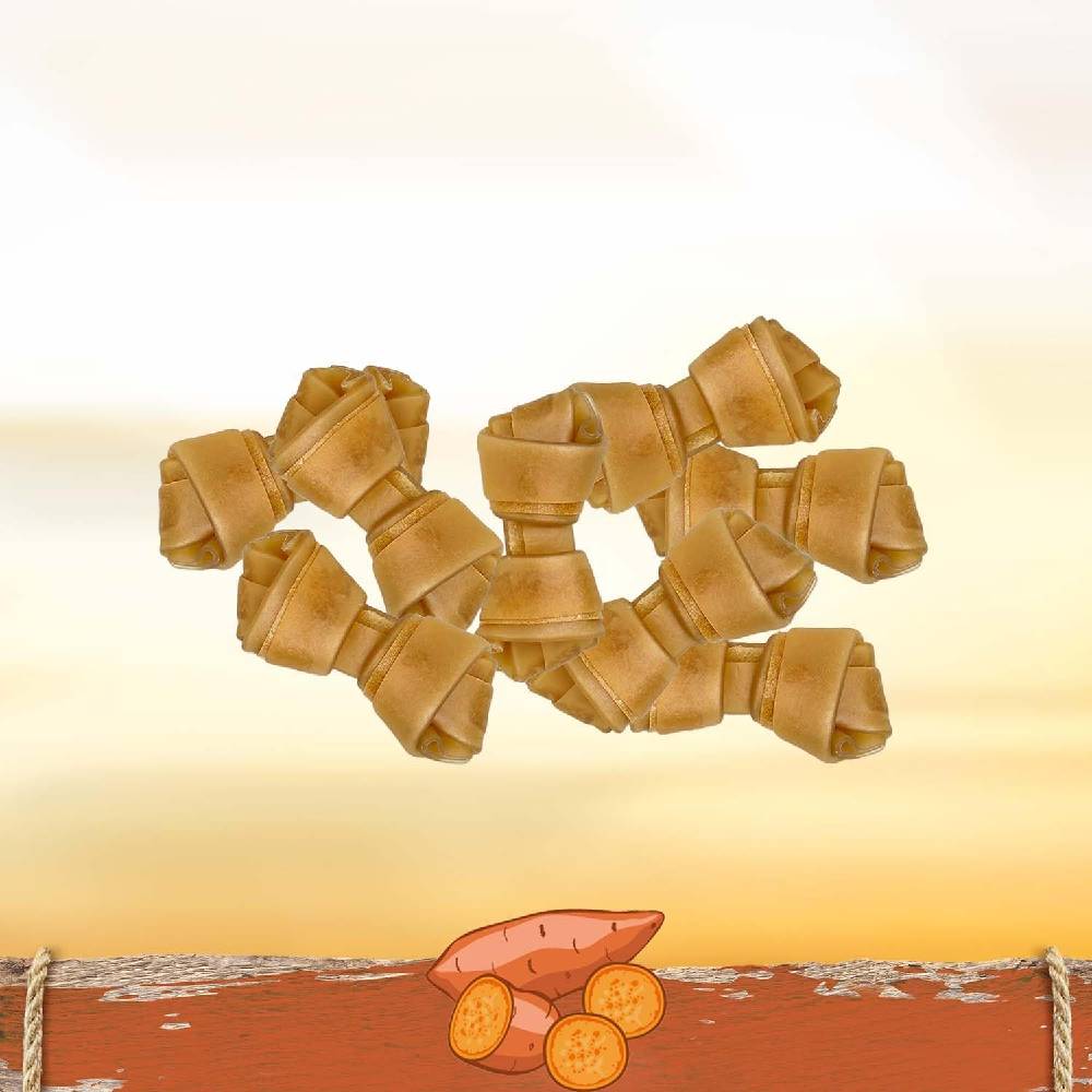 SmartBones Sweet Potato Mini Chews – Rawhide-Free Dog Treats (8 Pack)