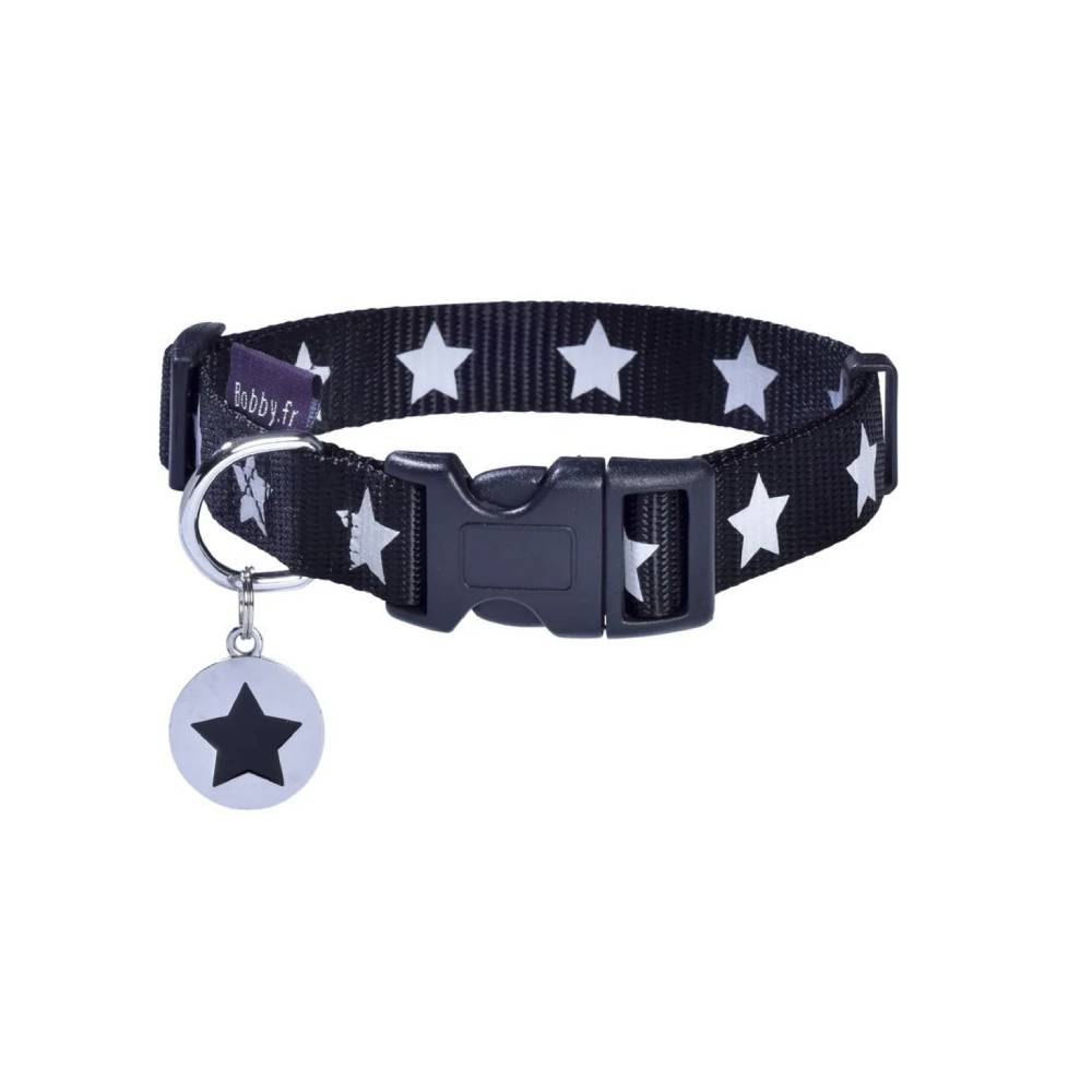 Bobby - Midnight Dog Collar, Black