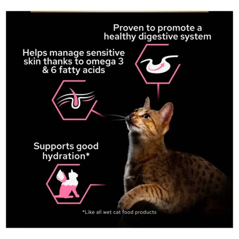 Purina - Pro Plan Delicate Digestion Adult Wet Cat Food with Turkey in Gravy (10x85g)