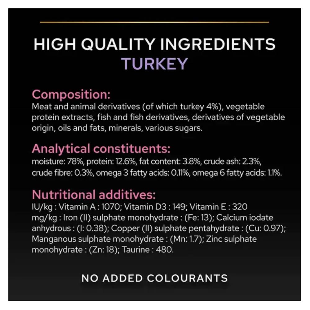 Purina - Pro Plan Delicate Digestion Adult Wet Cat Food with Turkey in Gravy (10x85g)