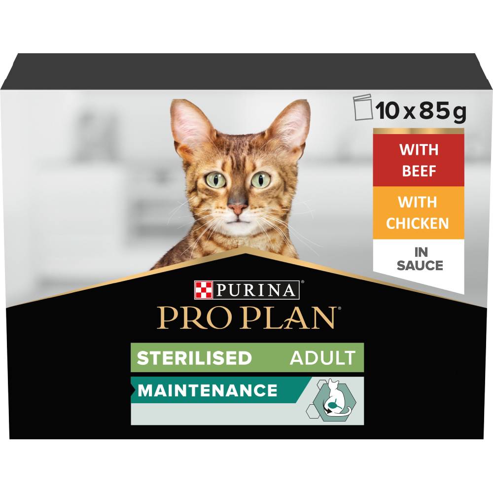 Purina - Pro Plan Cat Sterilised Adult Maintenance Beef & Chicken (10 x 85g)