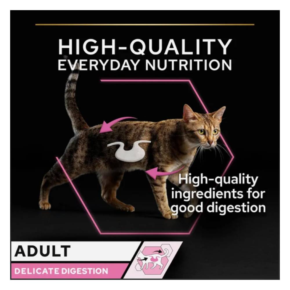 Purina - Pro Plan Delicate Digestion Adult Wet Cat Food with Turkey in Gravy (10x85g)