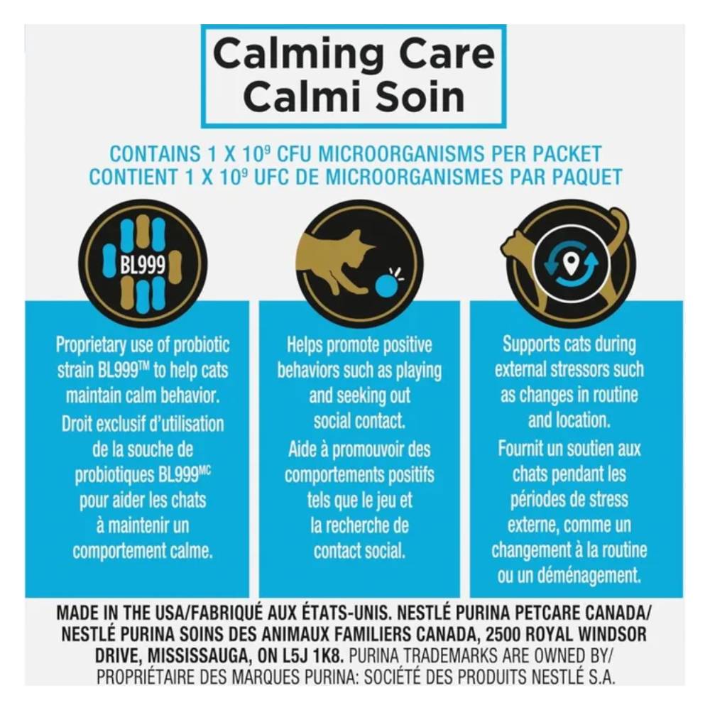 Purina - Pro Plan Veterinary Supplements Calming Care Feline Probiotic Supplement (30x1g)