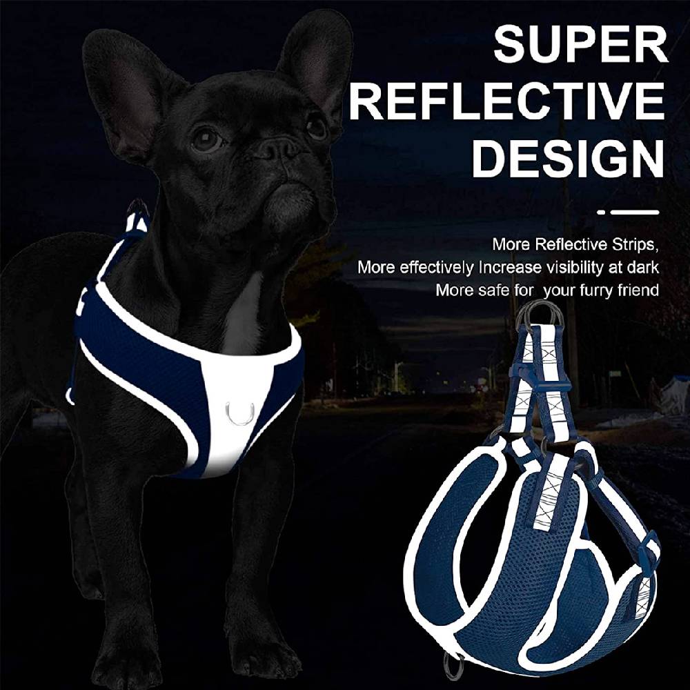 Fida Step-In Dog Harness Air Blue – Reflective Mesh Vest for Dogs XS-L