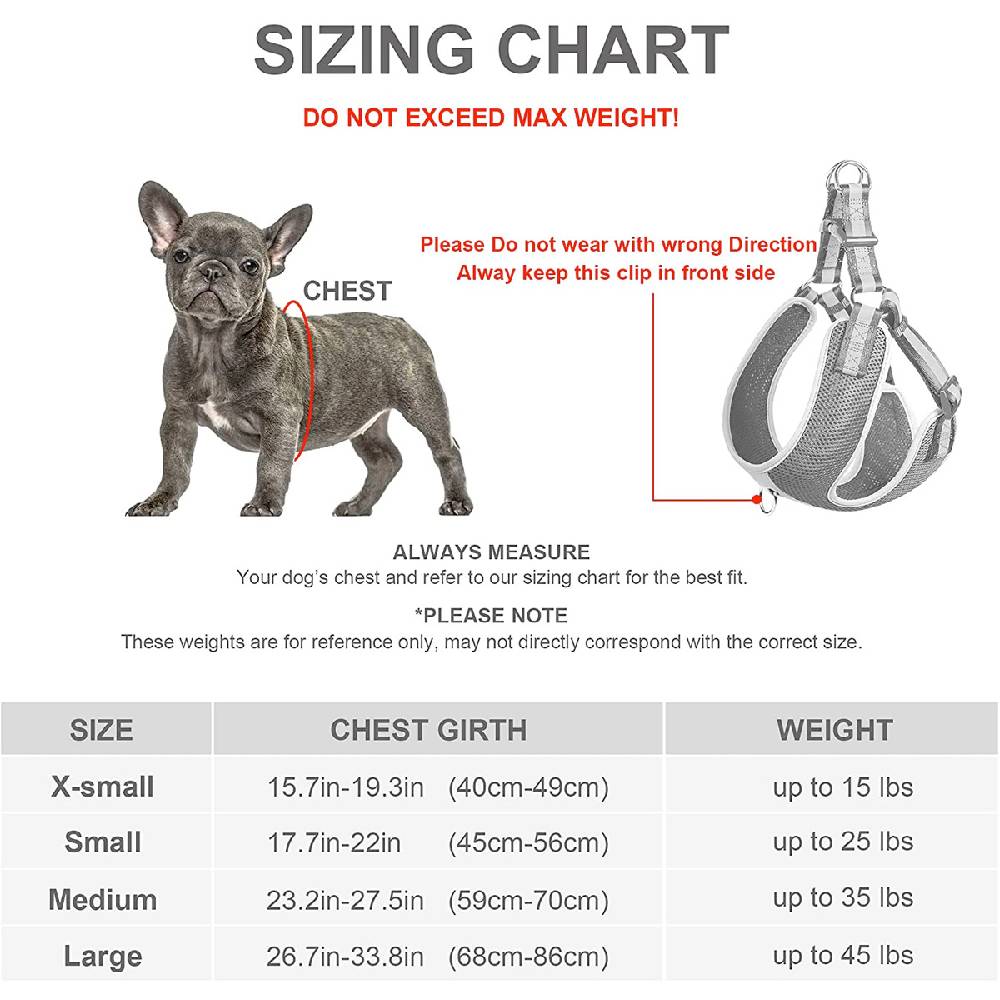 Fida Step-In Dog Harness Green – Reflective Mesh Vest for Dogs XS-L