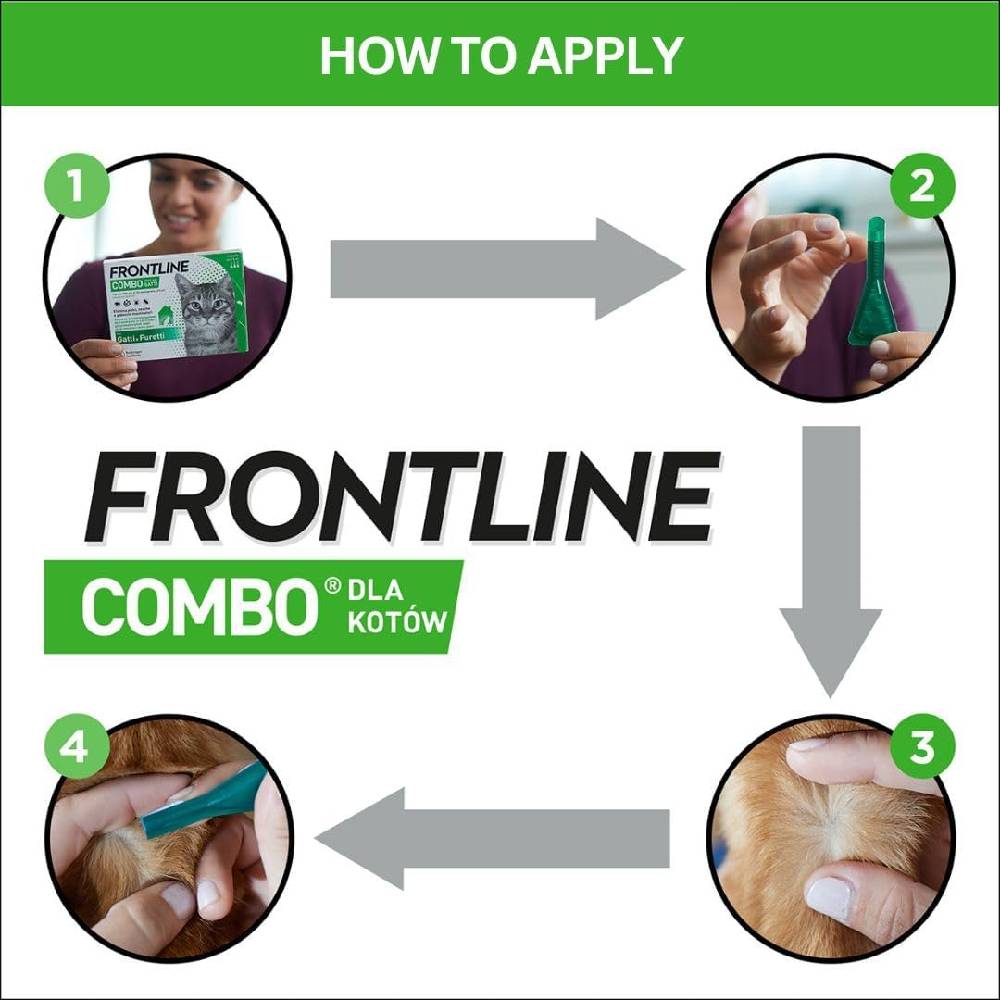 Frontline Combo Spot-On Flea & Tick Treatment for Cats & Dogs