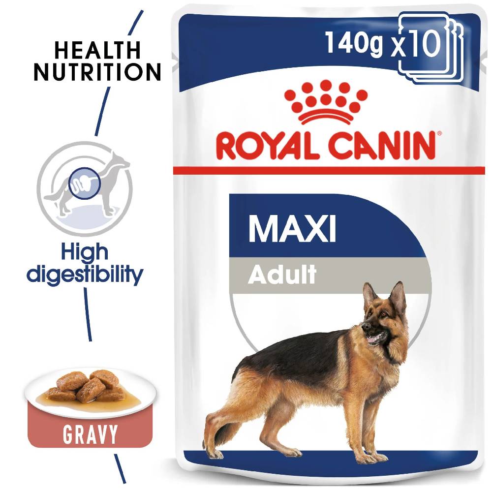 Royal Canin Maxi Adult Wet Dog Food Pouches 140g